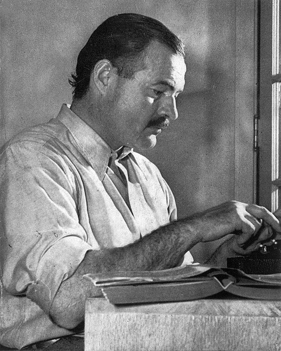 Ernest Hemingway portrait