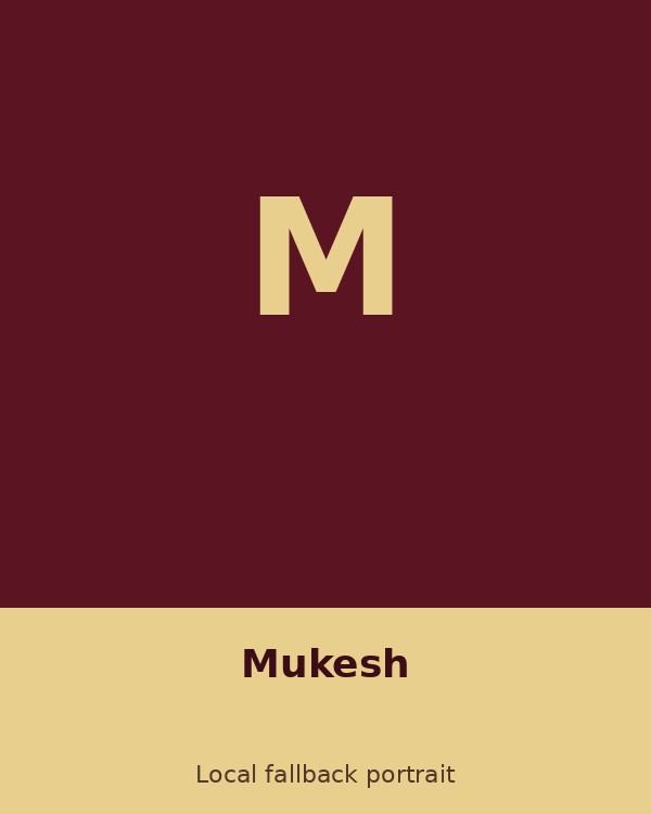 Mukesh portrait
